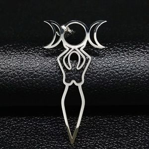 FINAL PRICE DROP ONLY 1 LEFT Triple Moon Goddess Pendant Necklace